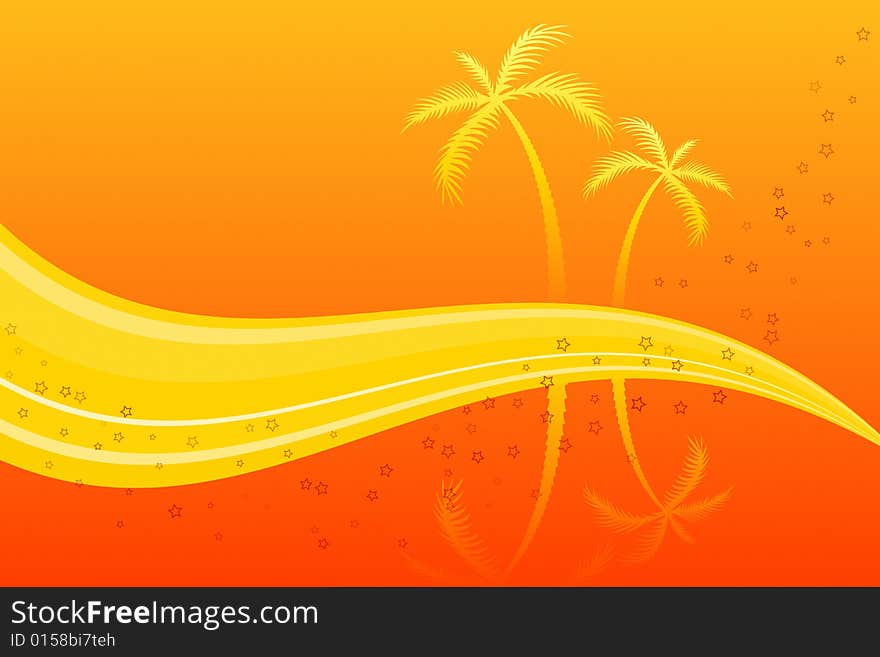 Vector illustrator of Palm Trees