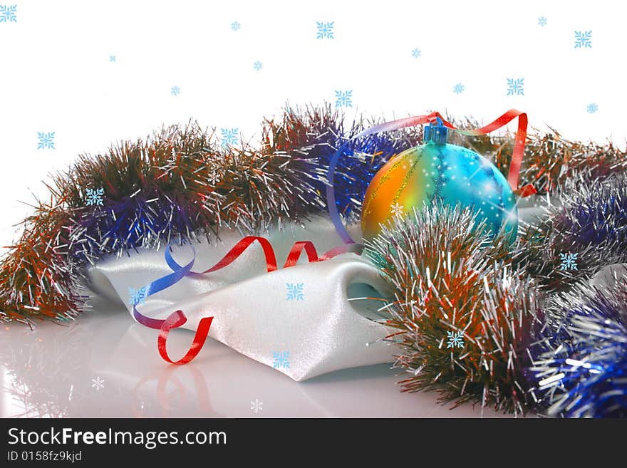 Christmas decoration isolated On White