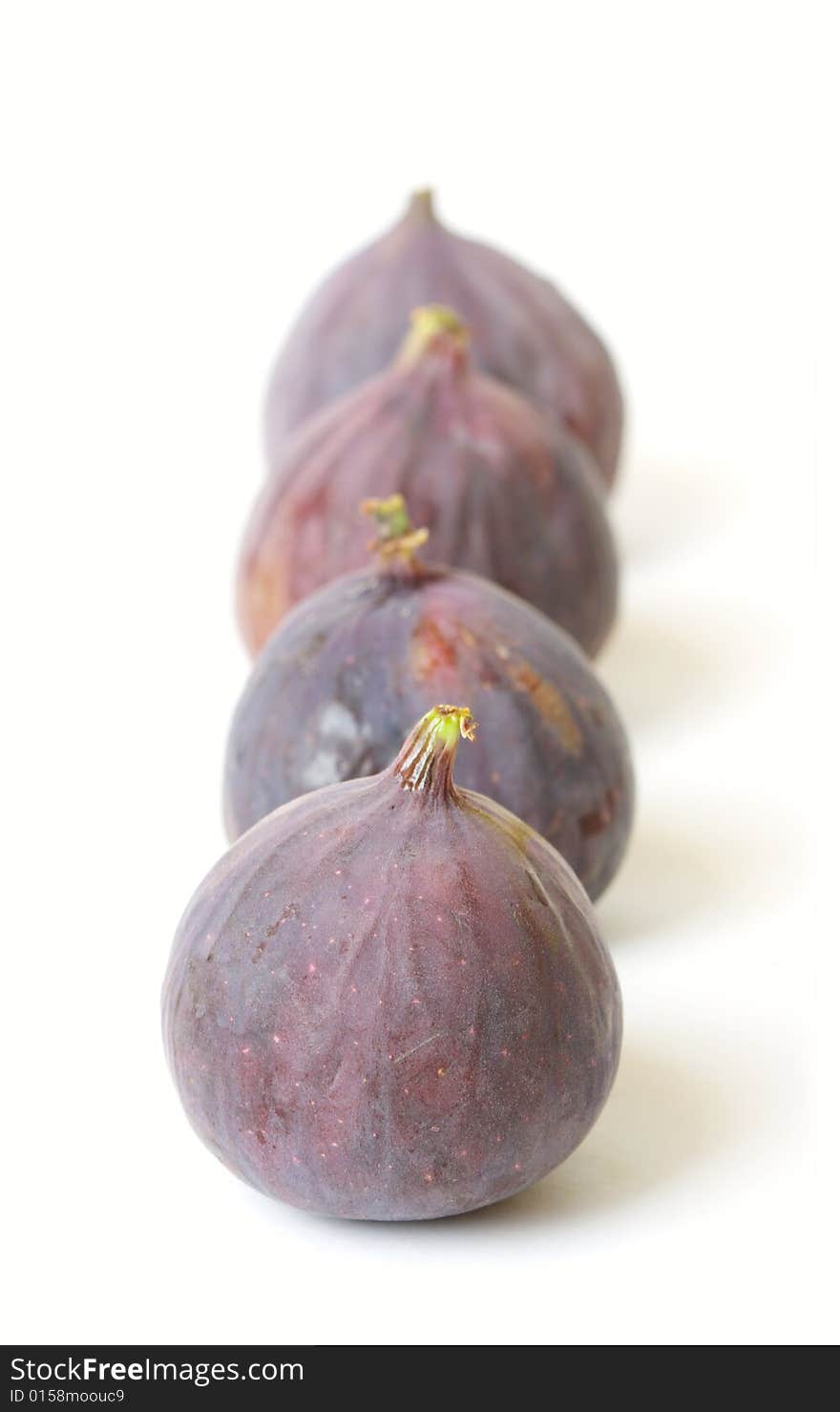 Four figs on white background