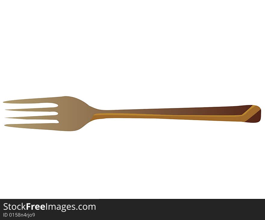 Metallic Fork