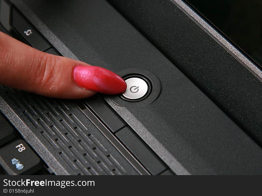 Finger specifies the button