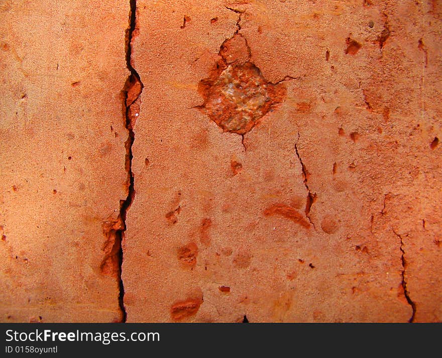 Texture executed from a brick in a wall of the old house. Texture executed from a brick in a wall of the old house.