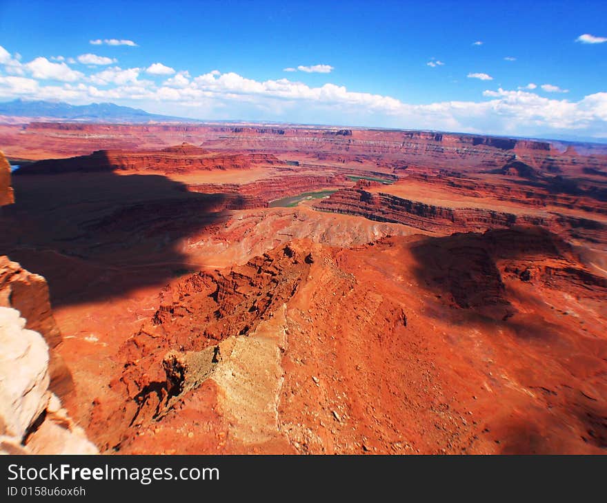 Sunny skies over Canyonlands Park. Sunny skies over Canyonlands Park