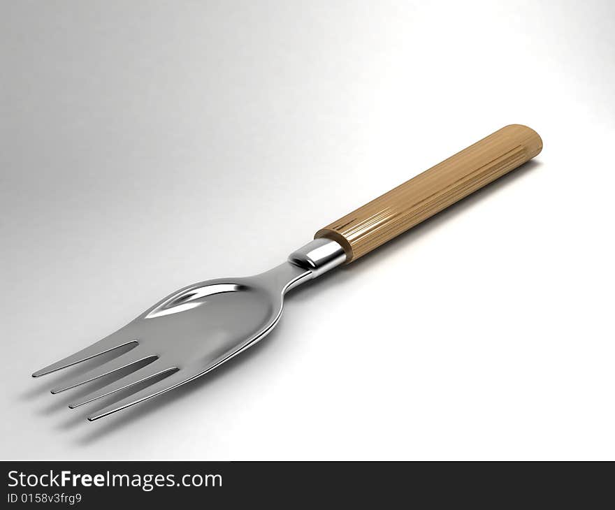 Three dimensional fork