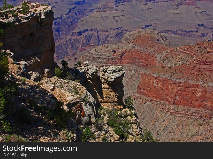 Panoramic view from South Rim at Grand Canyon National Park