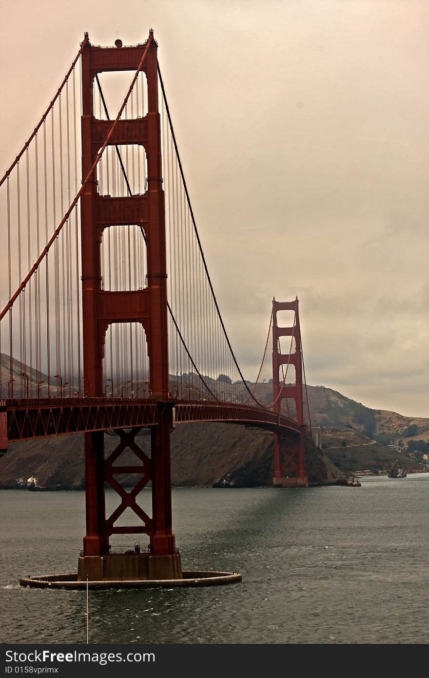 South view point at the San Francisco's Golden Gate Bridge