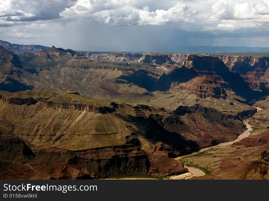 Panoramic view from South Rim at Grand Canyon National Park