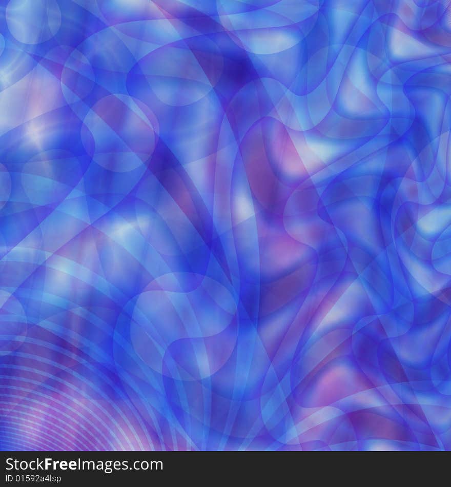 Blue waves - blue and violet zigzags. Blue waves - blue and violet zigzags