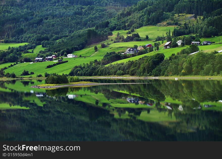 Village in the mountiens