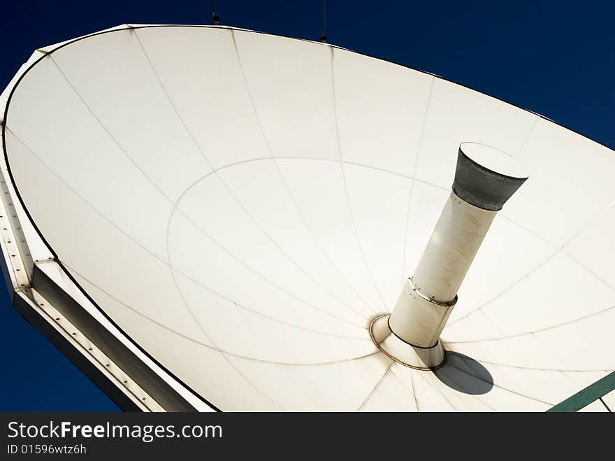 Satellite parabolic dish for communication. Satellite parabolic dish for communication