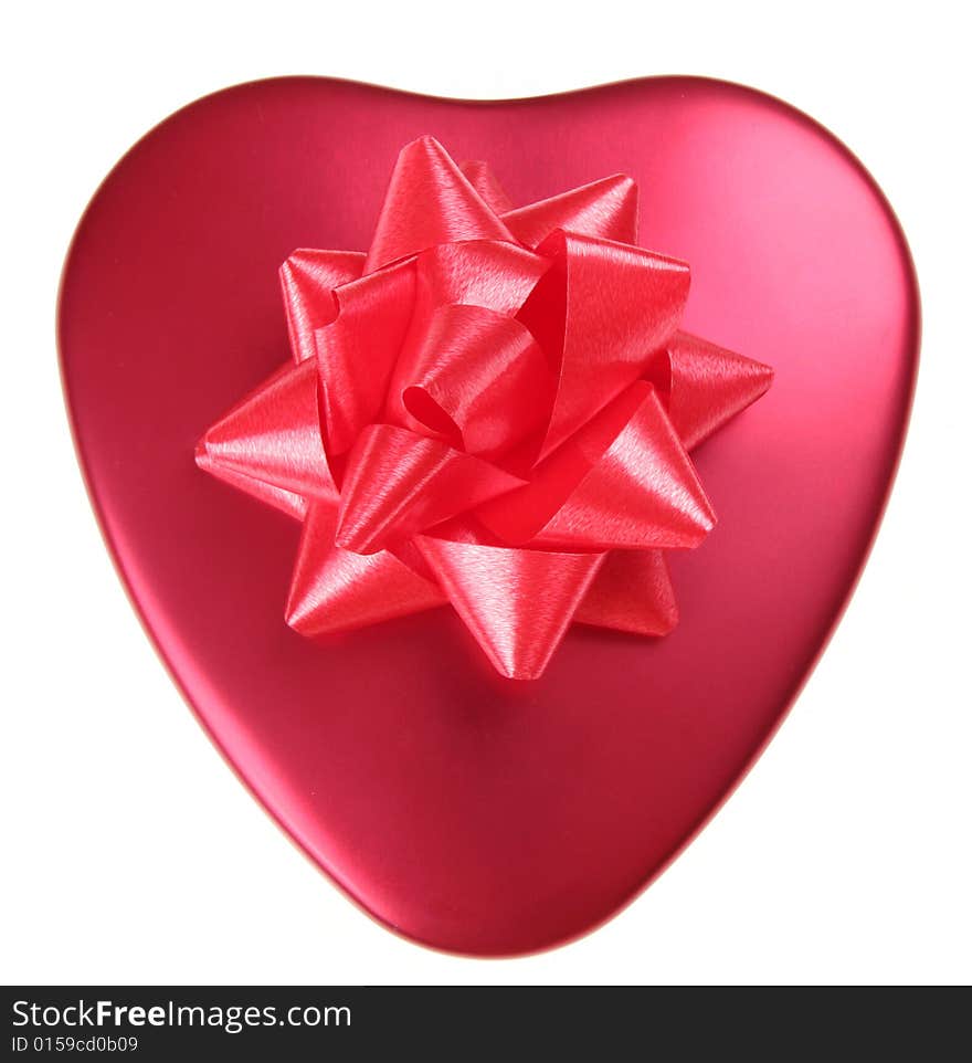 Red Heart With Bow