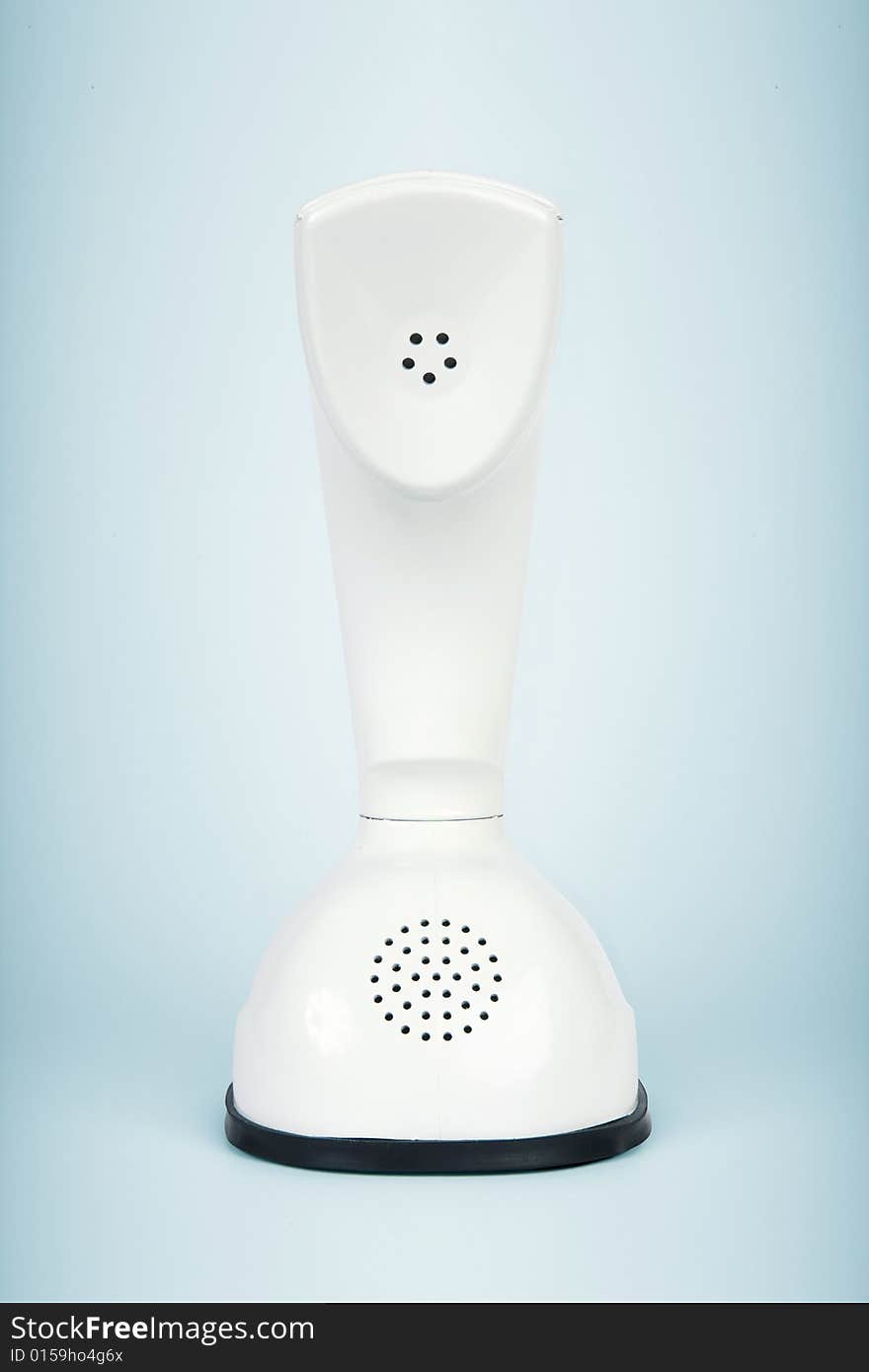 Retro telephone isolated