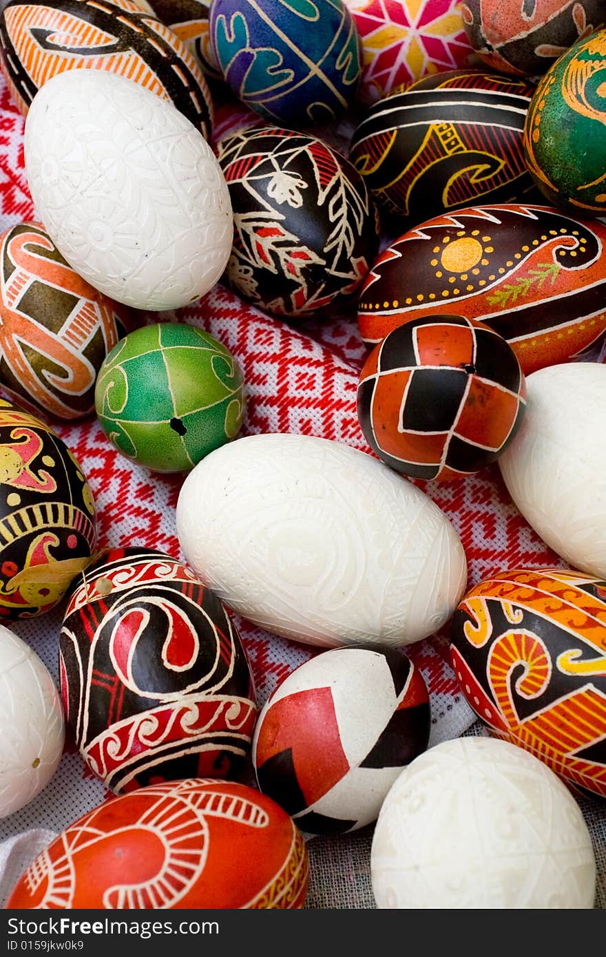 Ukrainian Easter Eggs - pysanky. Handwork