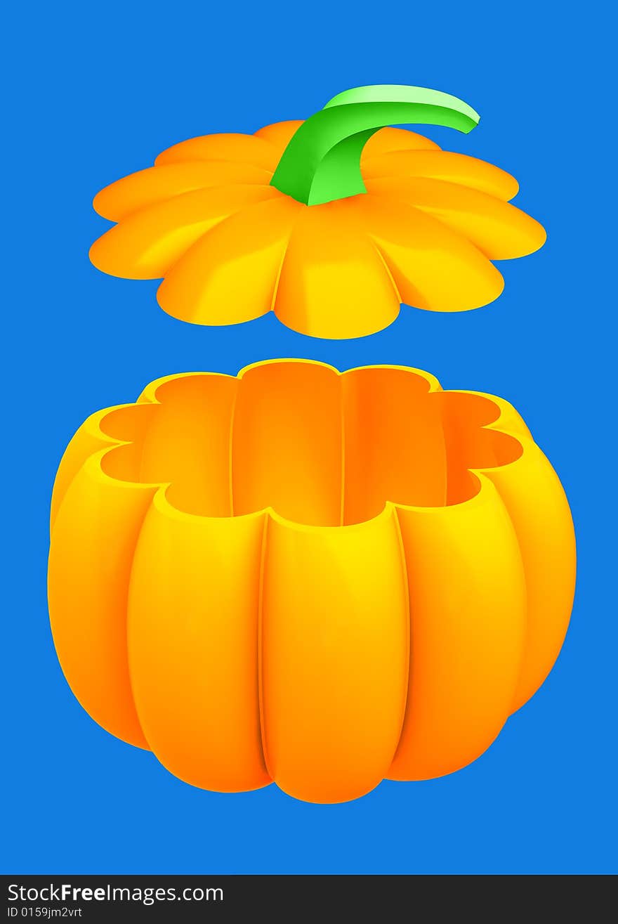 Pumpkin 3d isolated