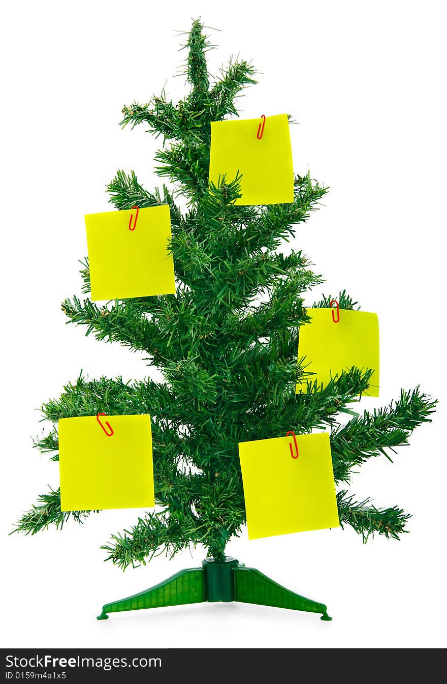 Christmas Fur-tree With Notes