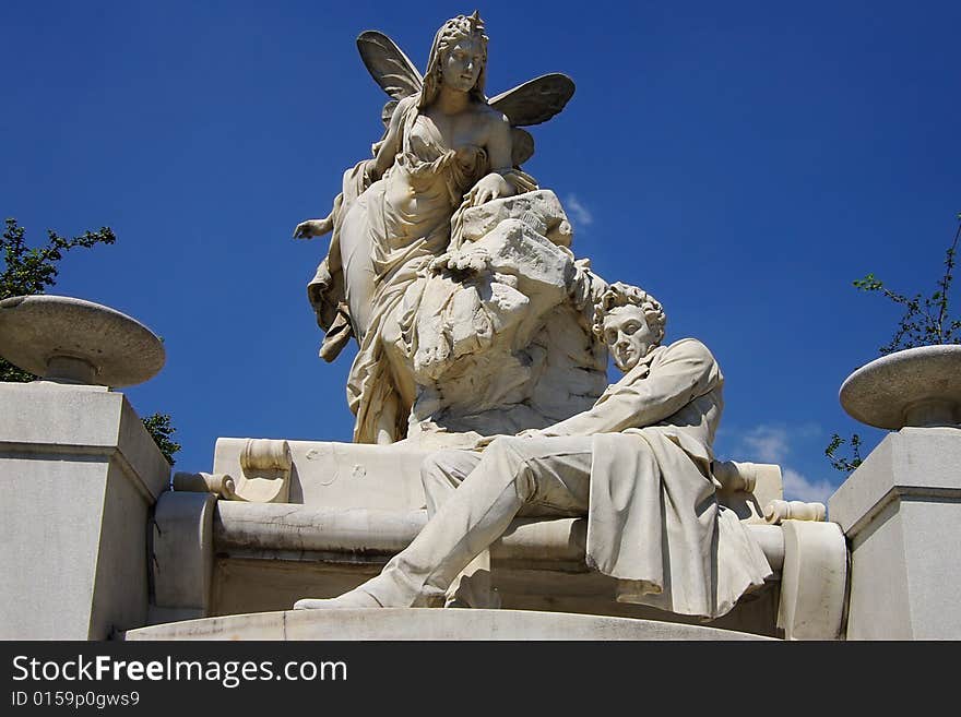 Sculptural composition in the centre of Vienna