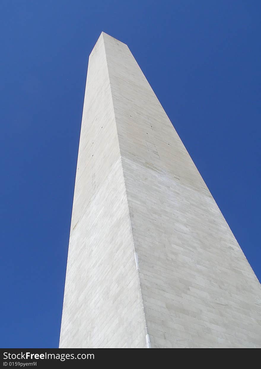 Washington Monument With Blue Skies in the USA