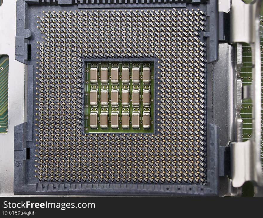 Computer CPU seat on motherboard