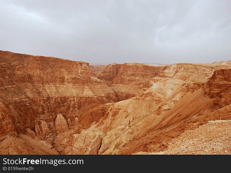 Canyon in israel