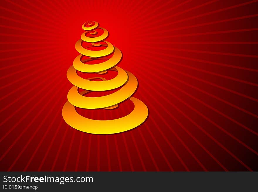 Vector illustration of Christmas Tree