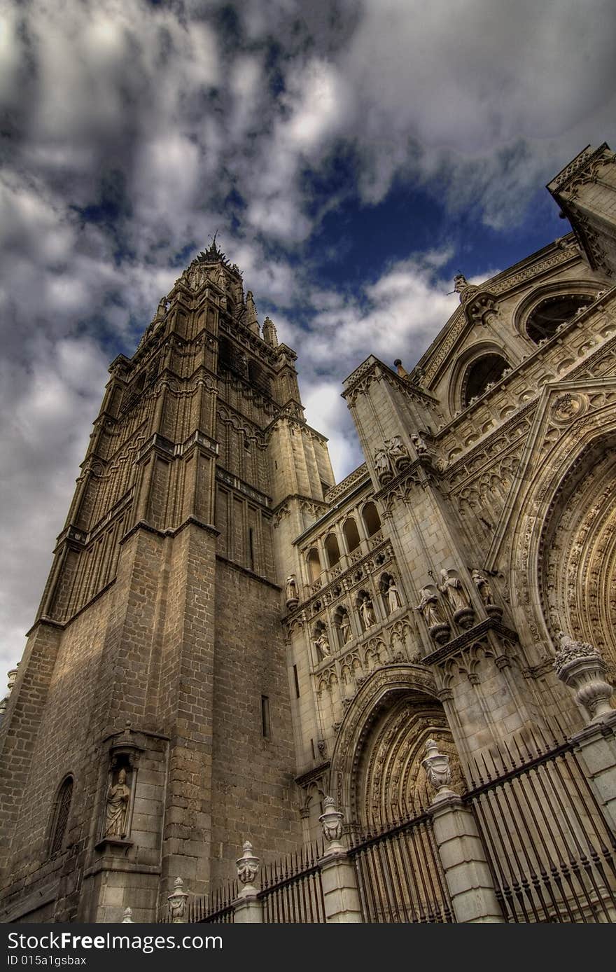 The Cathedral of Saint Mary of Toledo, also called Primate Cathedral of Toledo, Spain, seat of the Archdiocese of Toledo, is one of the three 13th century High Gothic cathedrals in Spain and is considered to be the magnum opus of the Gothic style in Spain.