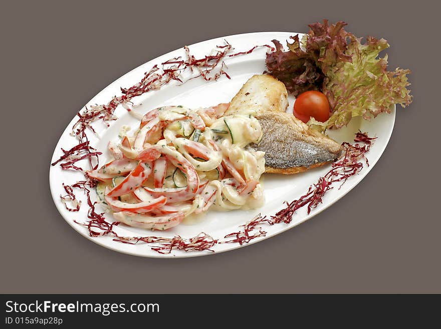 Fish with vegetables