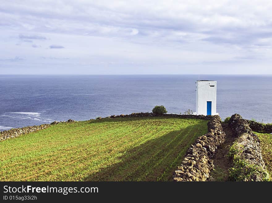 Whale watch tower in Pico, Azores