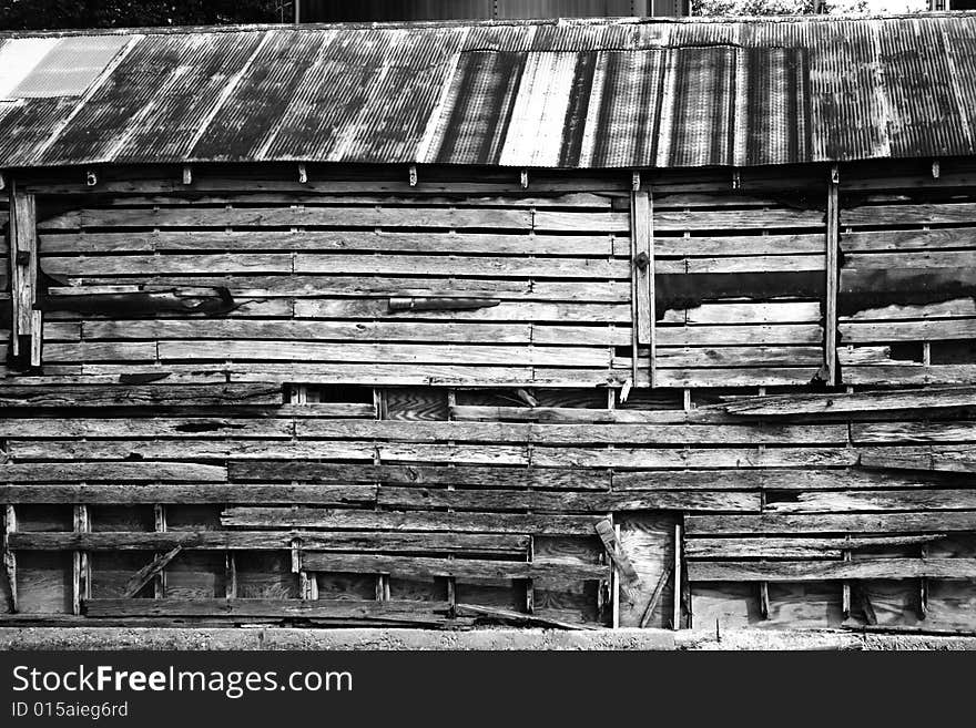 Old siding of an old barn. Old siding of an old barn