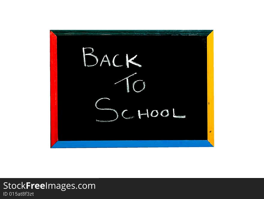 Chalkboard with back to school writing. Chalkboard with back to school writing.