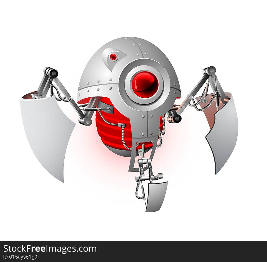 Vector Illustration Of The Robot