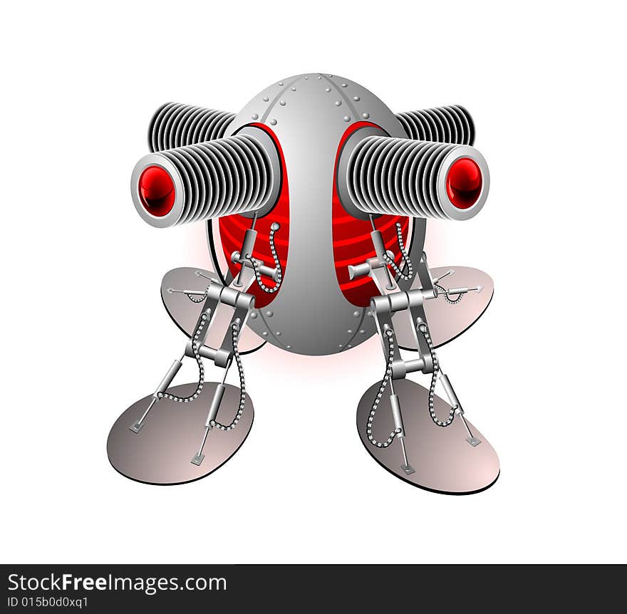 Vector Illustration Of The Robot