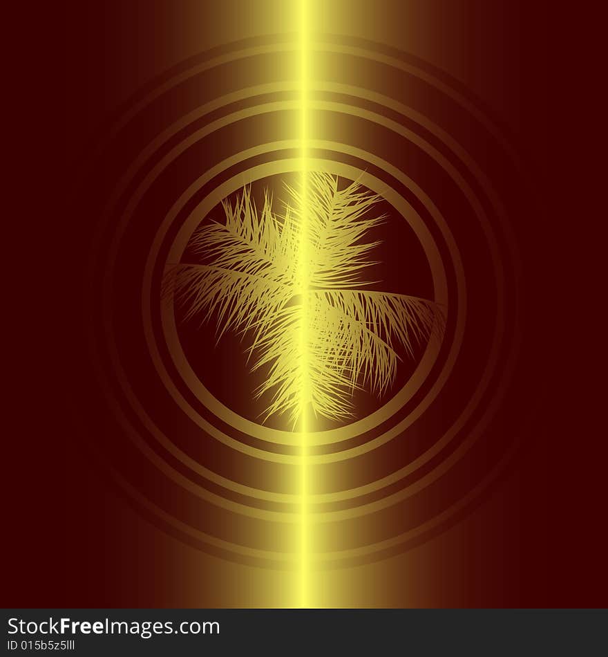 Golden design background, vector illustration