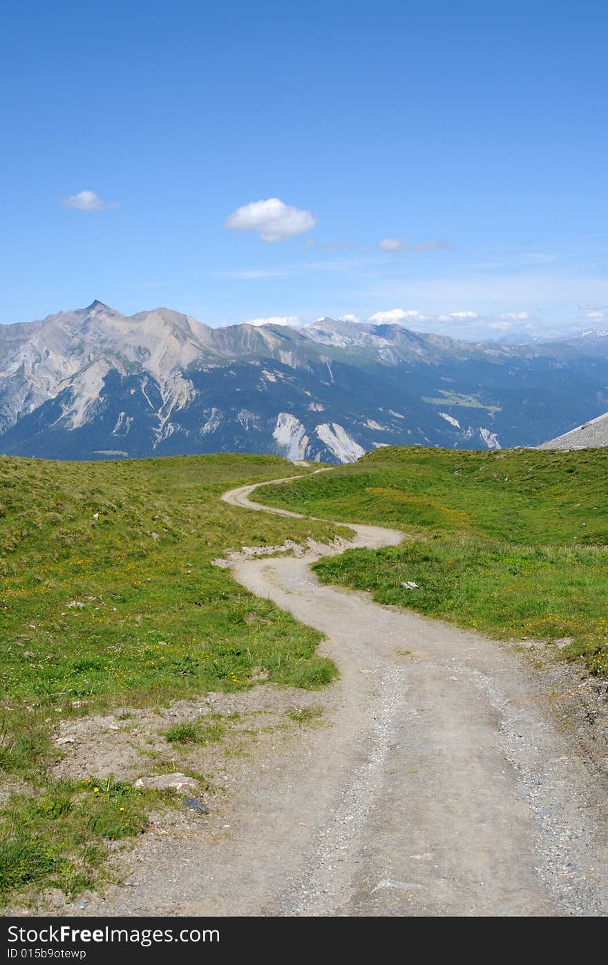 Picturesque swiss landscape