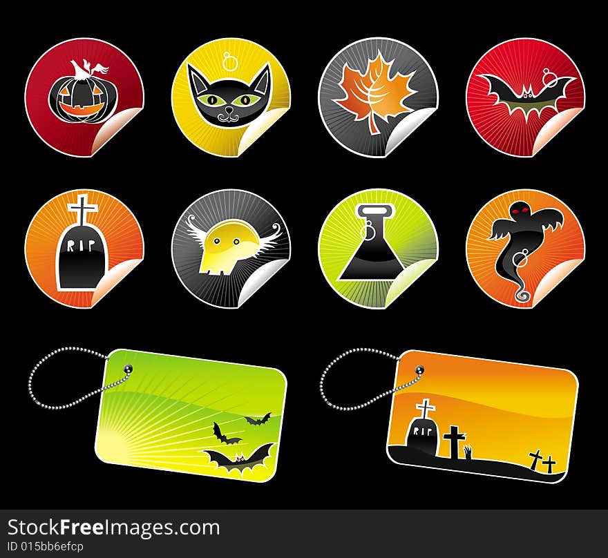 Halloween Colorful Stickers