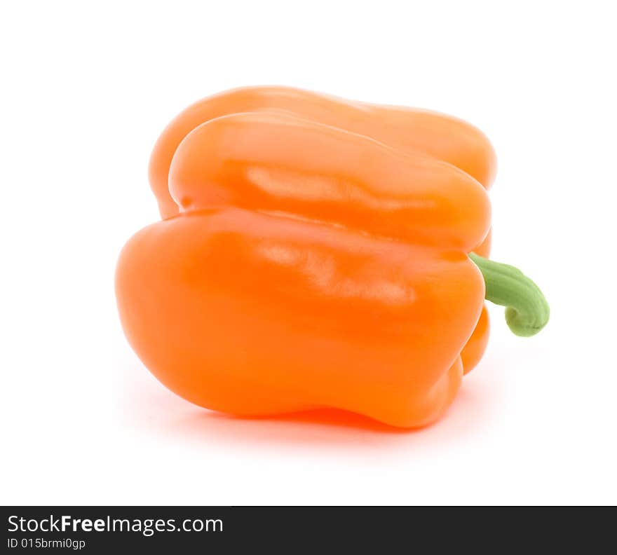 Freshness paprika over white background