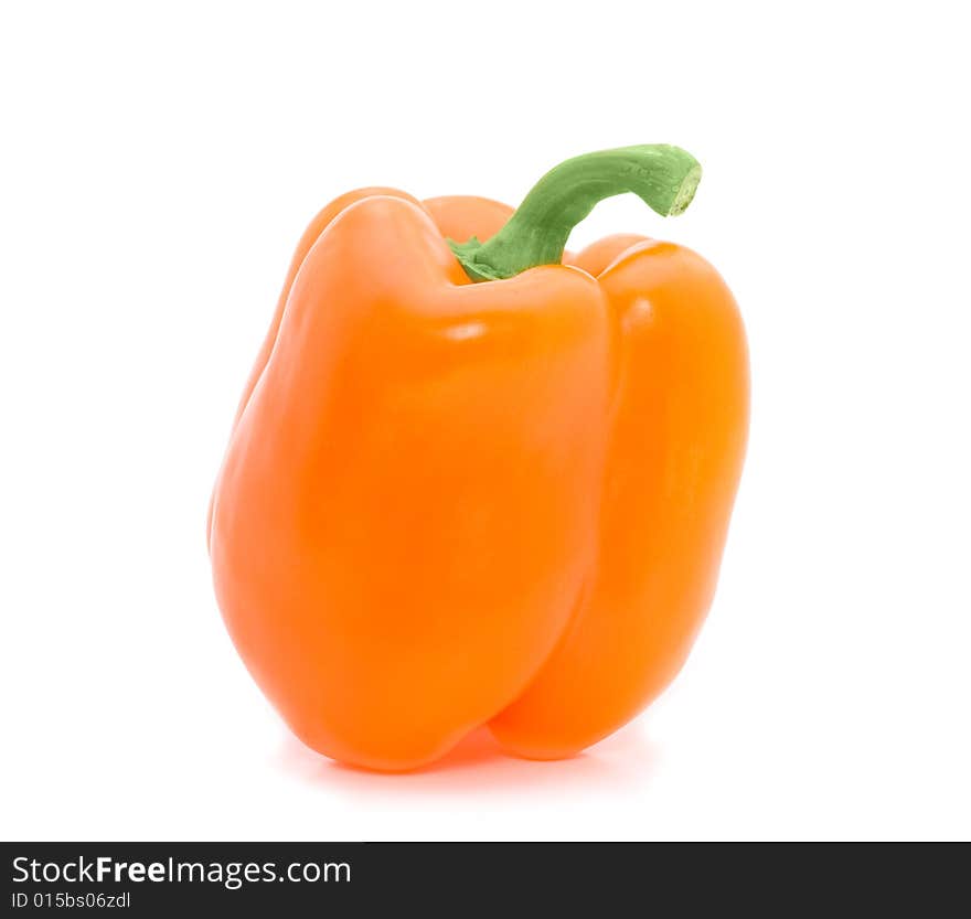 Freshness paprika over white background