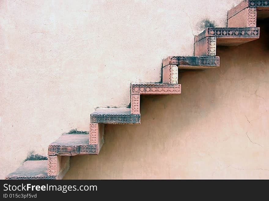 Stairs in the City Abandoned in India