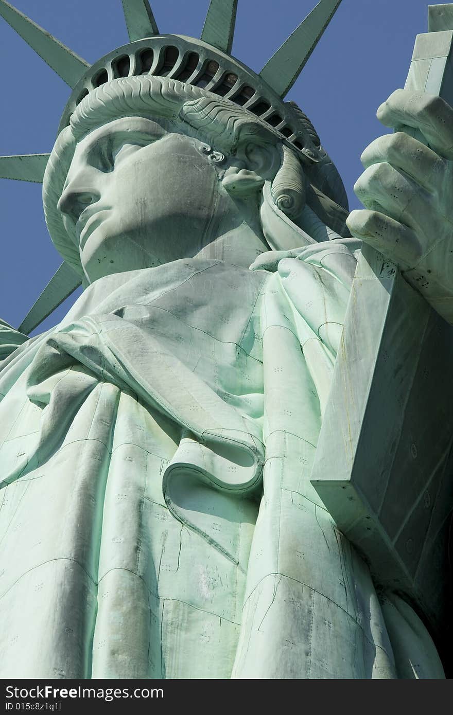 Statue of Liberty Portrait in Close-Up