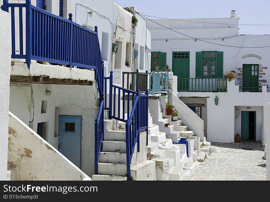 Castel of Cyclades in the Greek island Folegandos. Castel of Cyclades in the Greek island Folegandos