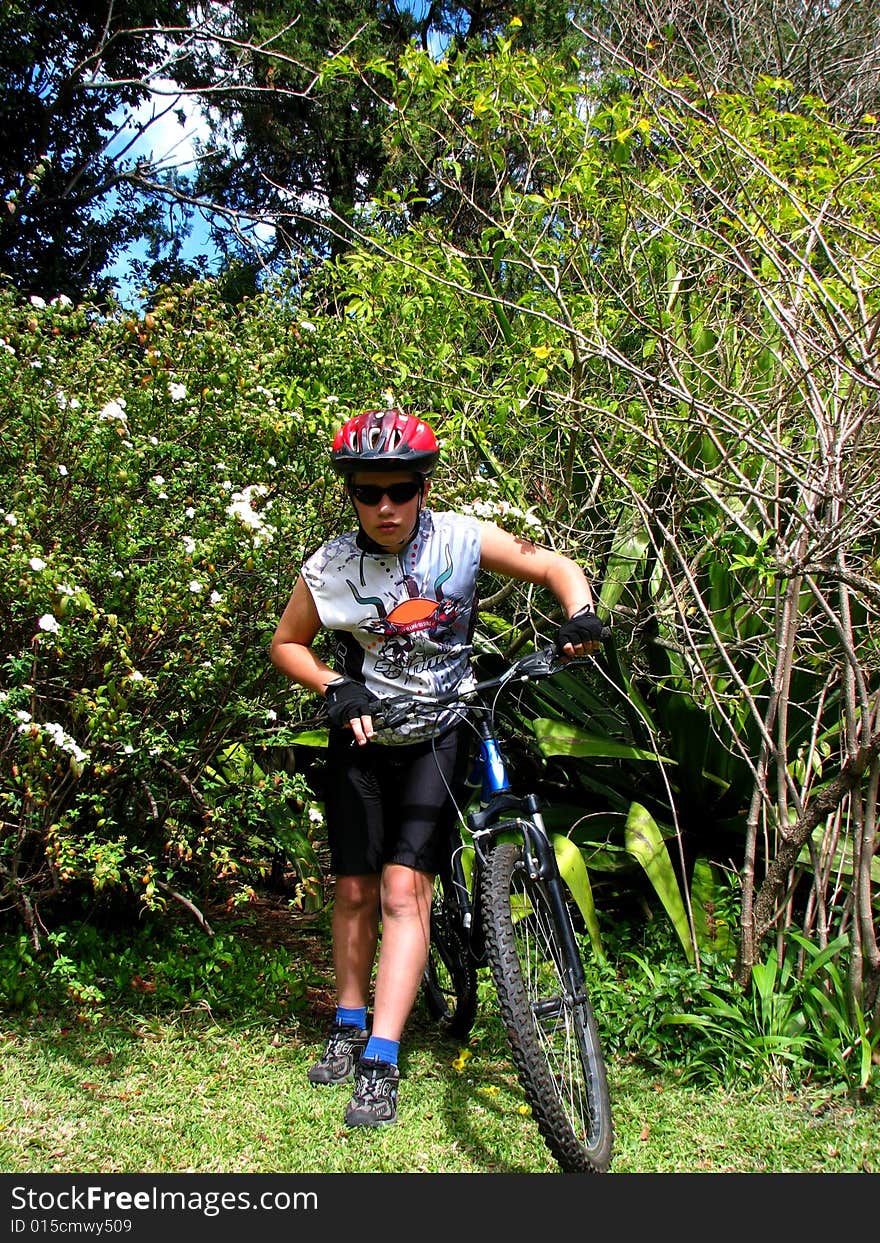 Young cyclist