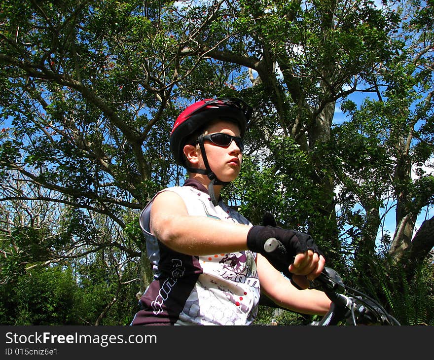 Young cyclist