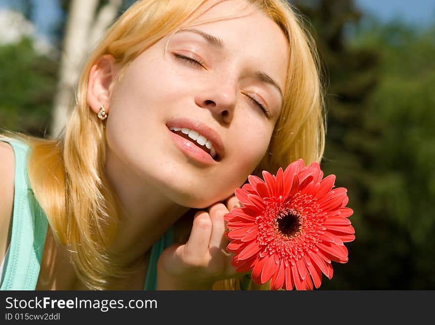 Woman rest in the park