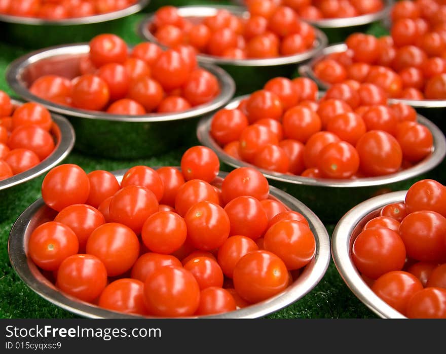 Punnet of tomatoes