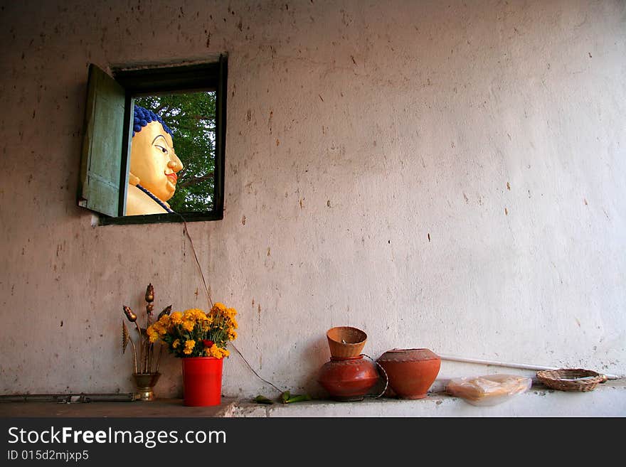 Buddha image, Chiang Mai, Thailand. Buddha image, Chiang Mai, Thailand