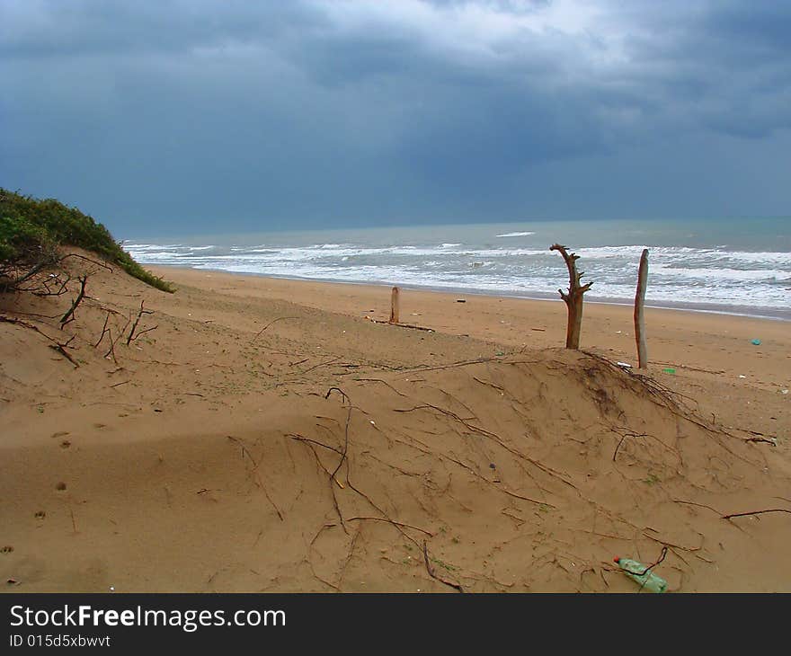 Sea before storm