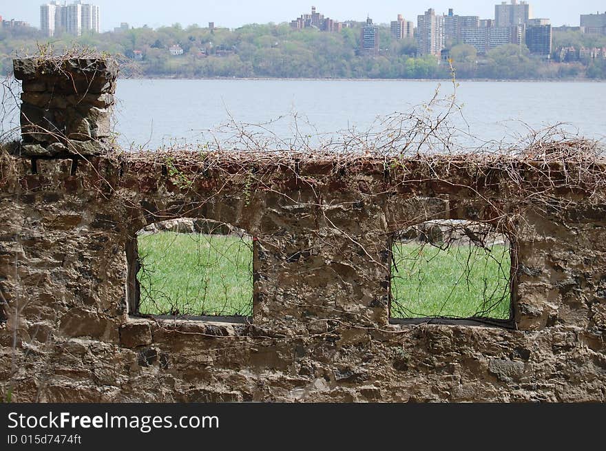 Ruins on the Hudson River NJ