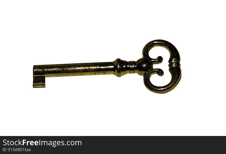 Old Antique Brass Key