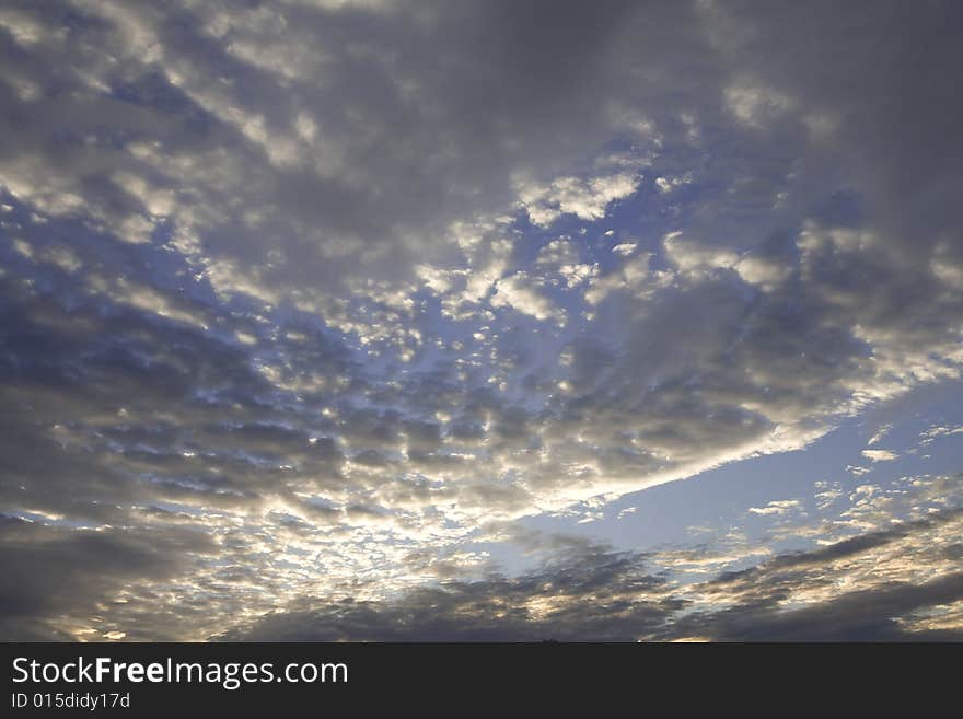 Sun shine through rain cloud. Sun shine through rain cloud