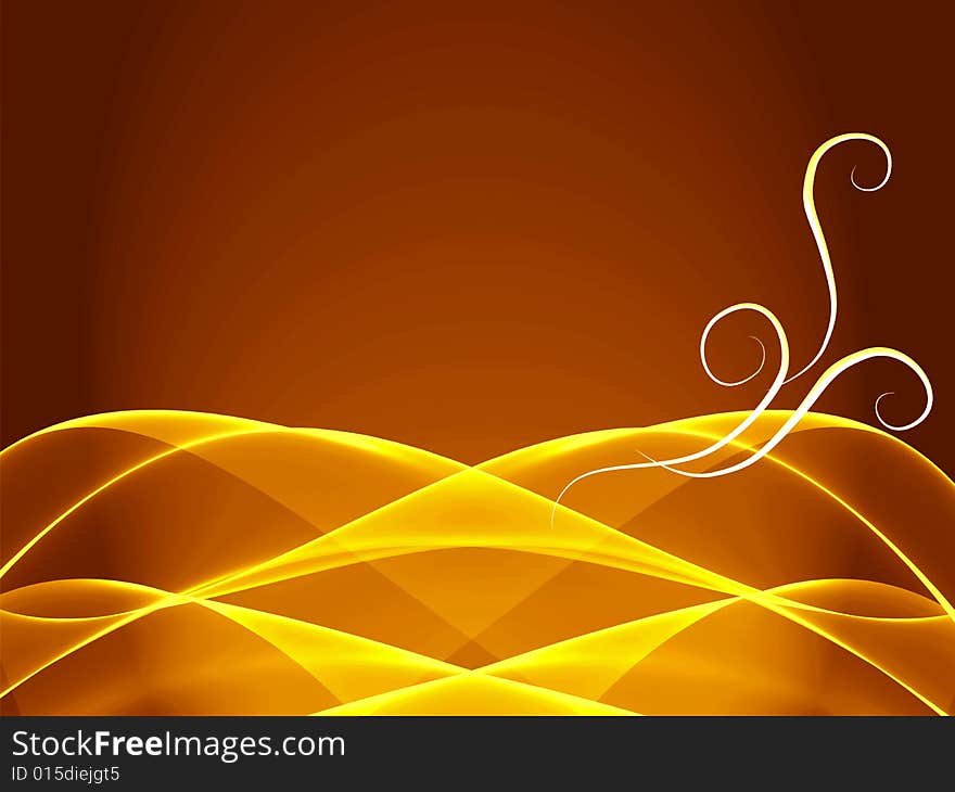 Abstract background with transparent waves