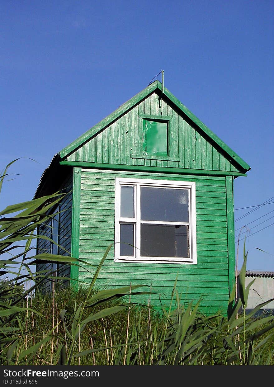 Green hut or shed